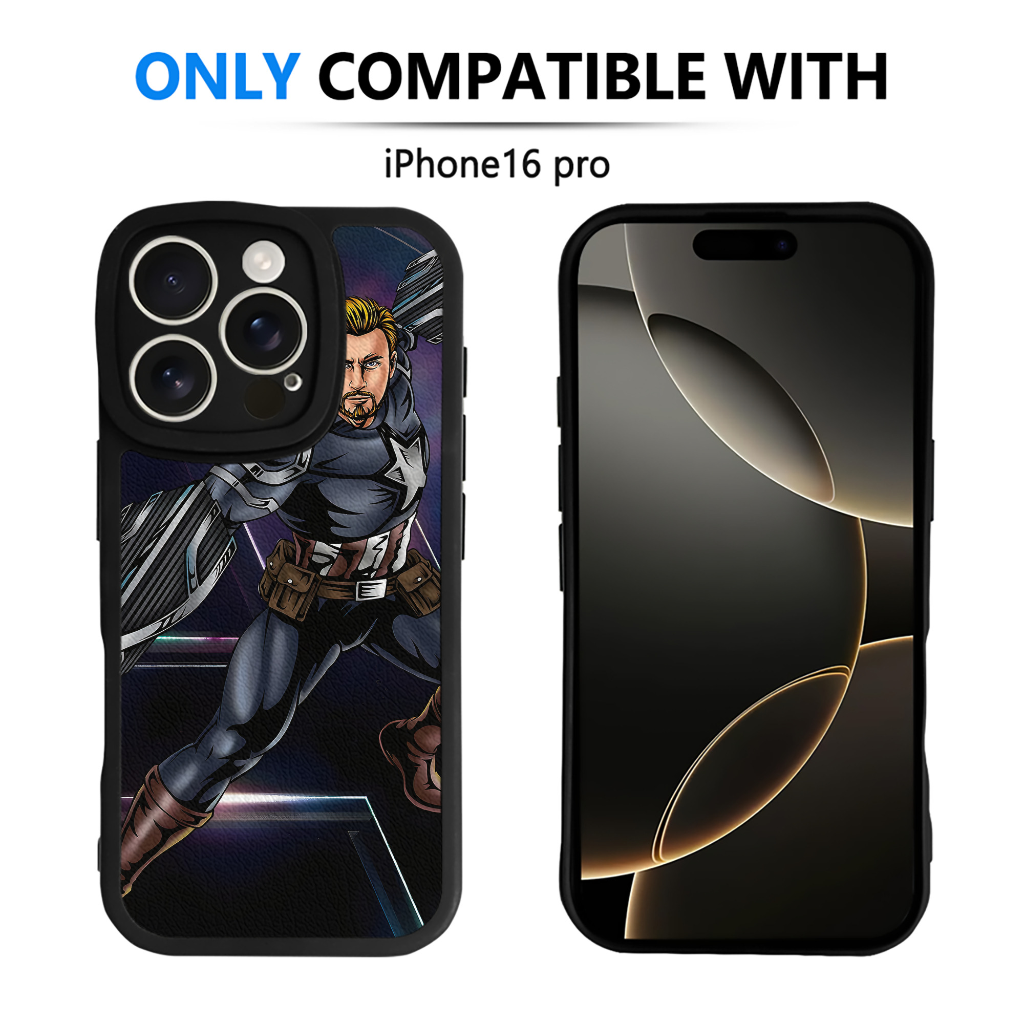 （画像用） アベンジャーズ The Avengers 【iPhone 16シリーズ対応】シリコンスマホケース（レザー調） 材質：シリコン